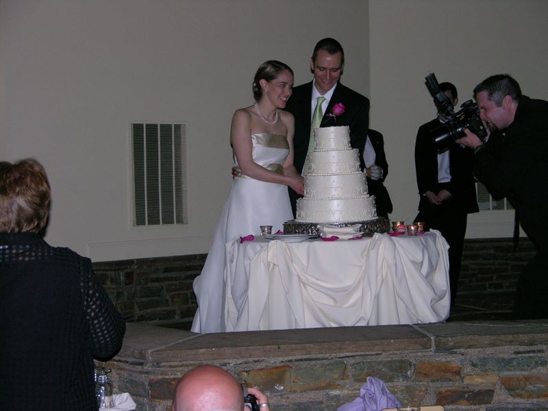 Cutting the cake