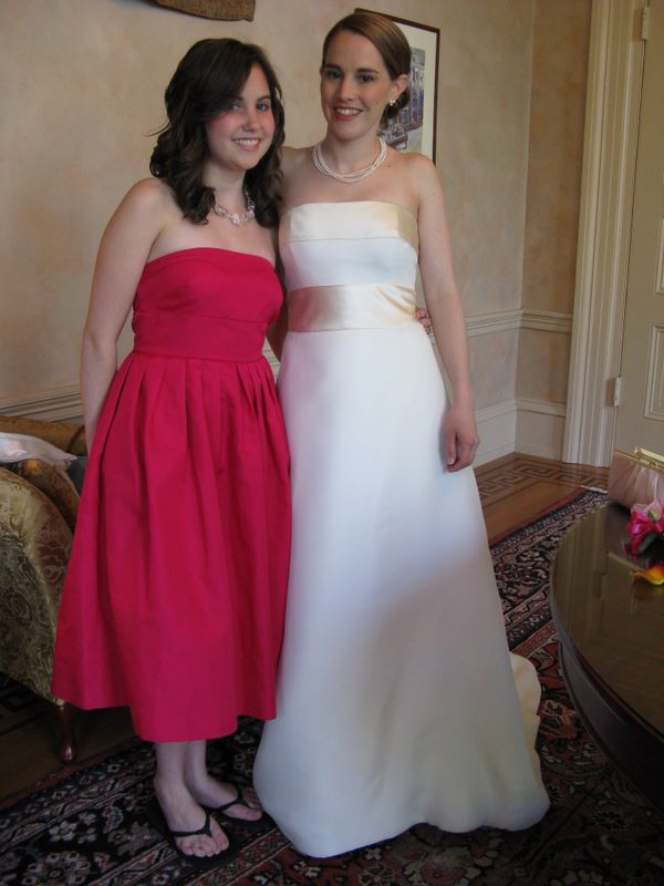 Bride and sister