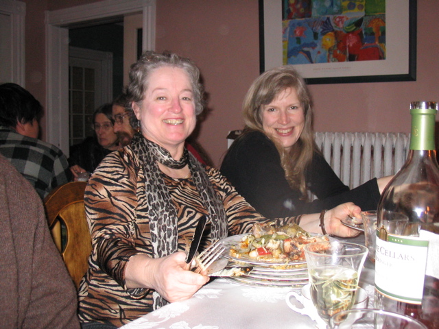 Jeanne and Karen AFTER the meal