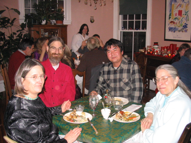 Frank's first Christmas in Bar Harbor